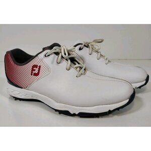 Foot Joy Junior Golf Shoes GJ Youth 4M Soft Spike White Red Blue 45014